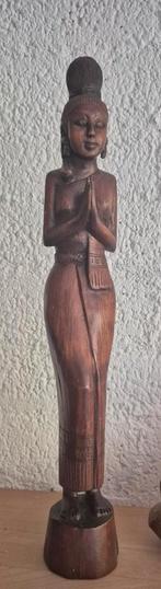 Mooie houten beeld van thailand of cambodja, Ophalen of Verzenden