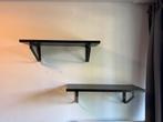Zwarte wand planken 2 stuks (IKEA BERGSCHULT), Huis en Inrichting, Ophalen, Zo goed als nieuw
