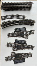 Diverse Trix Express Rail, 3 wissels, 9x Recht, 7x bocht,, Gebruikt, Gelijkstroom, Trix, Rails