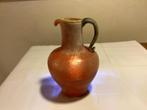 Murano Scavo Rood/Oranje Vaas.”Flavio Poli ?” Seguso.1960, Ophalen of Verzenden