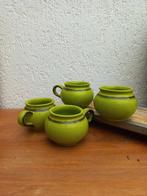 Vier groene bekers. Waechtersbach. Vintage. Seventies, Ophalen of Verzenden