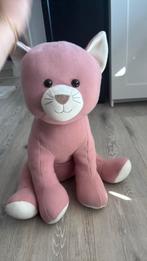 XL roze knuffel kat, Ophalen, Gebruikt, Poes