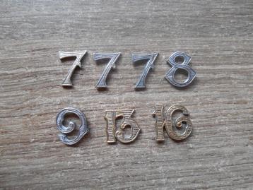 Vierdaagse cijfers oud type ZILVER 5 euro per stuk LEZEN beschikbaar voor biedingen