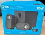 Logitech Z407 Bluetooth Speakers met Subwoofer, Computers en Software, Ophalen of Verzenden, Nieuw, Audiokanaal 2.1