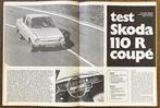 Skoda 110 R Coupe test in Autovisie 1971, Boeken, Auto's | Folders en Tijdschriften, Gelezen, Ophalen of Verzenden, Overige merken