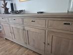 Massief eiken landelijk dressoir 240 lang, Huis en Inrichting, Kasten | Dressoirs, Ophalen, Gebruikt, Eikenhout, Landelijk