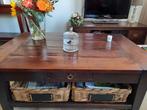 Koloniale salon tafel, Huis en Inrichting, Tafels | Salontafels, 100 tot 150 cm, Zo goed als nieuw, Minder dan 50 cm, Rechthoekig