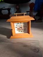 Houten Tafelklok met Schip, Antiek en Kunst, Antiek | Klokken, Ophalen of Verzenden