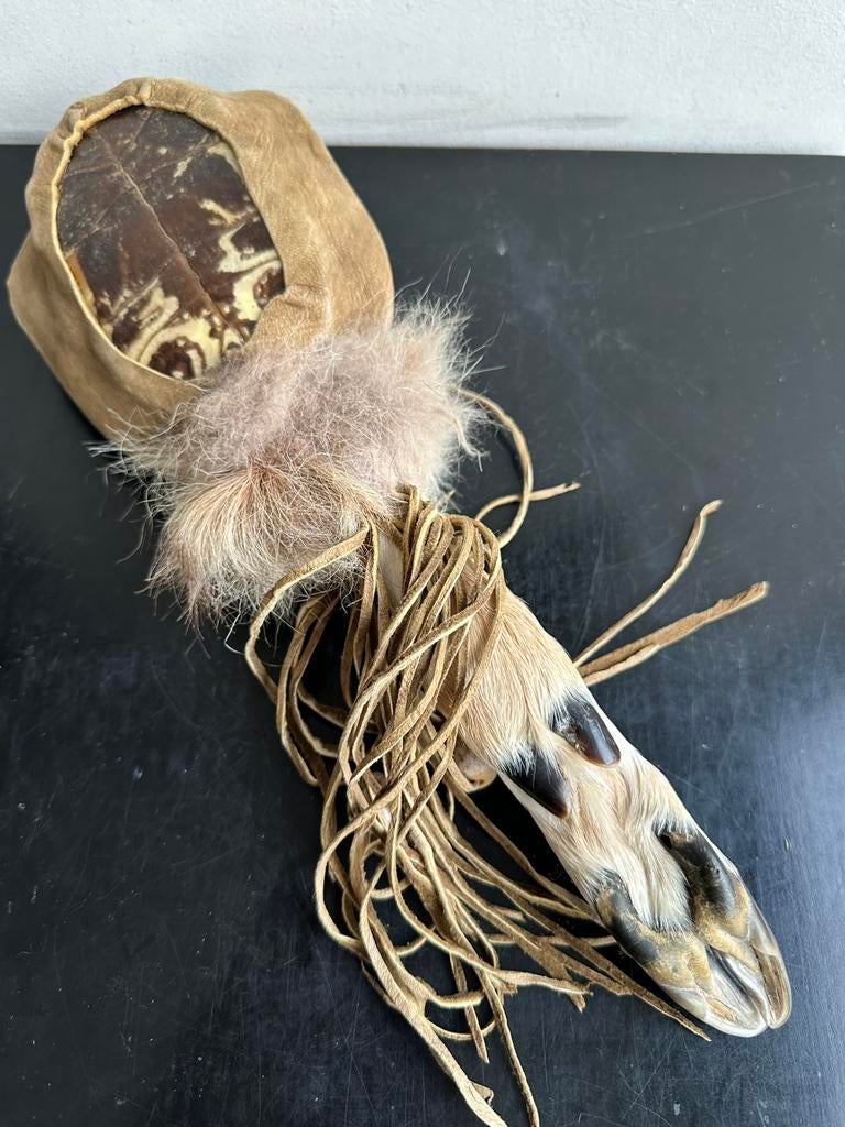 Oude Navajo Tribale Indiaanse ceremonie rammelaar, Ophalen of Verzenden