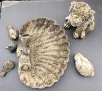 De oude tuinbeelden vogel hond schelp vogels Tuindecoratie, Ophalen of Verzenden, Zo goed als nieuw, Beton, Overige typen