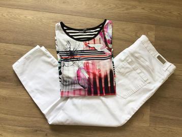 M&S!Lúxe Broek 46/48.&CLARINA!Lúxe Top Kwaliteit Sámen: beschikbaar voor biedingen