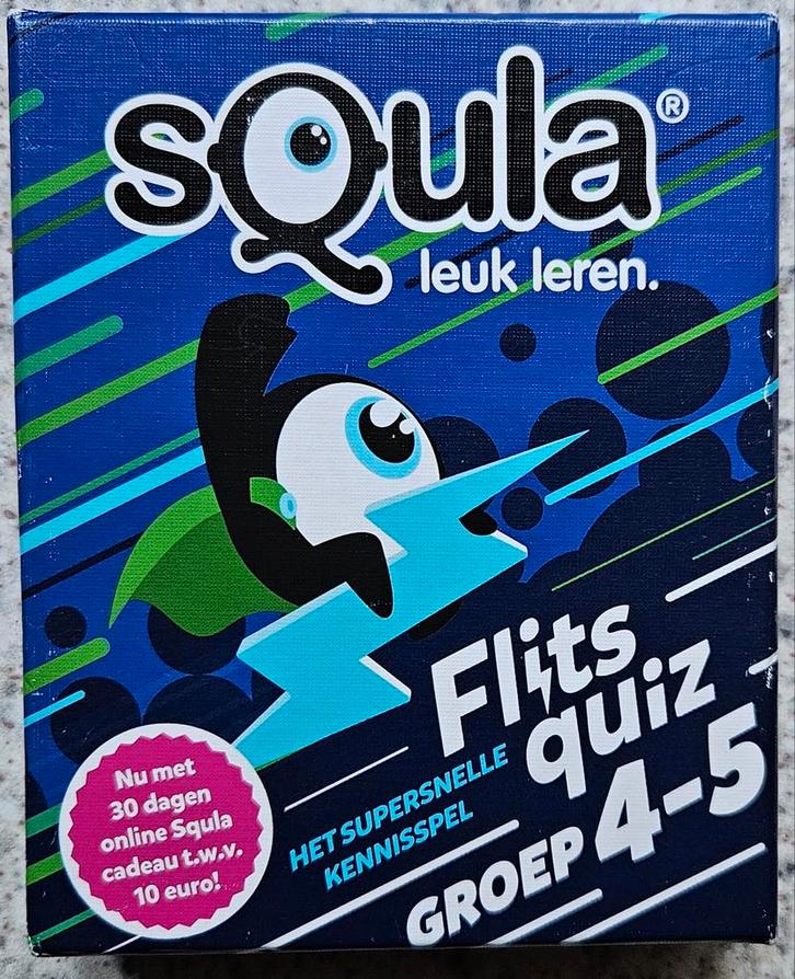 Squla Flits Quiz - Leuk Leren!, Hobby en Vrije tijd, Gezelschapsspellen | Bordspellen, Ophalen of Verzenden