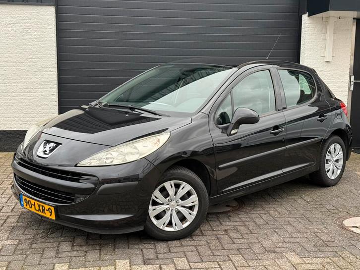 Peugeot 207 1.4 XR Airco 5DRS 2009 Zwart Trekhaak, Auto's, Peugeot, Particulier, Benzine, C, Hatchback, Handgeschakeld, Geïmporteerd