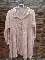 Les Ours Voile Tuniekblouse Roze Bloemetjes Maat 40-44, Maat 42/44 (L), Ophalen of Verzenden, Zo goed als nieuw, Roze