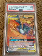 PSA 9 Moltres & Zapdos & Articuno GX Hidden Fates, Ophalen of Verzenden, Zo goed als nieuw