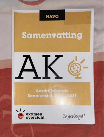 Havo Aardrijkskunde Examenoverzicht beschikbaar voor biedingen