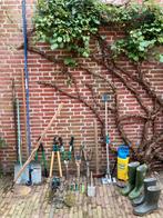 Diverse tuingereedschap heggenschaar kloofbijl tuinslang etc, Ophalen of Verzenden, Gebruikt