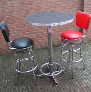 FIFTIES SIXTIES AMERIKAANSE BARKRUKKEN BEL AIR BAR TAFEL  beschikbaar voor biedingen