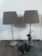 2 st. tafellampen, Huis en Inrichting, Lampen | Tafellampen, Ophalen of Verzenden, Gebruikt, Stof, 50 tot 75 cm