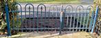 Sierhekwerk gebruikt in de kleur blauw, Tuin en Terras, Ophalen of Verzenden, Gebruikt, IJzer, Sierhekwerk