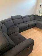 Donkergrijze Hoekbank | 380/460 b x 220 l cm | Woonsquare, Kunststof, Gebruikt, Hoekbank, 300 cm of meer