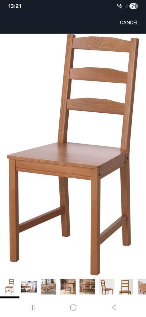 2 nieuwe ikea jokkmokk eetkamer stoelen met kussens, Huis en Inrichting, Stoelen, Nieuw, Twee, Hout, Bruin, Ophalen