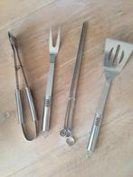 Barbeque gereedschap 4 delig rvs 35 cm lang nieuw, Tuin en Terras, Ophalen of Verzenden, Nieuw