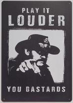 Lemmy Motorhead play it louder reclamebord van metaal deco