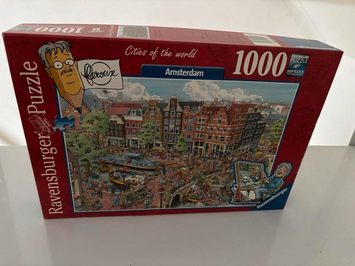 Ravensburger Puzzel - Cities of the World  €3,00, Hobby en Vrije tijd, Denksport en Puzzels, Zo goed als nieuw, Legpuzzel, 500 t/m 1500 stukjes