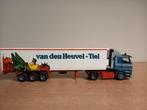 scania met oplegger  van den Heuvel Tiel -tekno-, Hobby en Vrije tijd, Modelauto's | 1:50, Ophalen of Verzenden, Zo goed als nieuw