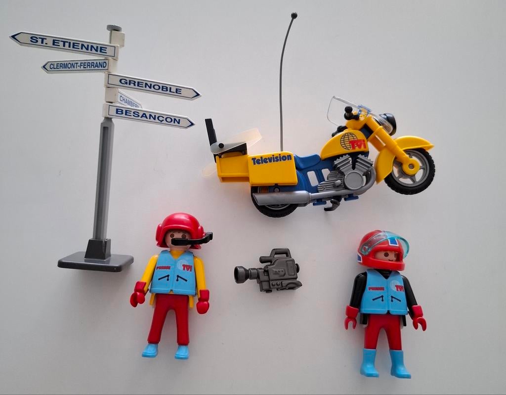 Playmobil Nieuwsploeg op motor - 3847, Ophalen, Zo goed als nieuw, Complete set