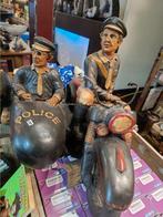Vintage Politie Motor met Zijspan Decoratie, Hobby en Vrije tijd, Gebruikt, Overige typen, Onbekend, Ophalen of Verzenden