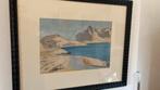 Prachtig kunstwerk van Bob Buys 1948 ingelijst, Antiek en Kunst, Kunst | Litho's en Zeefdrukken, Ophalen