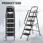 5-staps Werktrap - Leuning en Antislip, Veilig en Stevig, Niet ingevuld, Verzenden, Niet ingevuld, Niet ingevuld