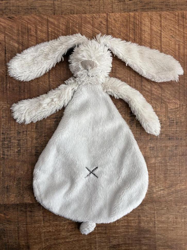 Happy Horse konijn Richie knuffeldoekje ivoor wit. ZGAN., Kinderen en Baby's, Speelgoed | Babyspeelgoed, Zo goed als nieuw, Overige typen