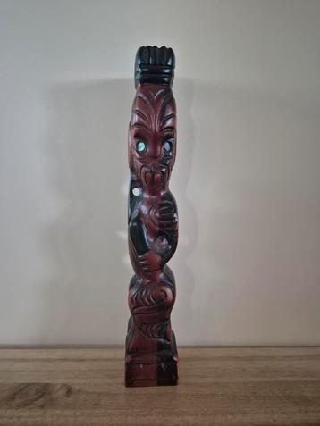 Houten Tiki Beeld - Decoratief Ornament beschikbaar voor biedingen
