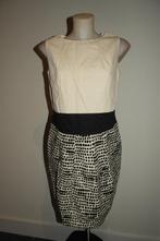 Natan Edition 5 mooie jurk lijfje room rok in print mt 40