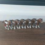 Schleich Shire veulens (6), Ophalen of Verzenden, Zo goed als nieuw, Paard, Beeldje of Figuurtje