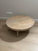 Ronde eiken salontafel - 80cm, Huis en Inrichting, Ophalen, Gebruikt, Rond, Minder dan 50 cm