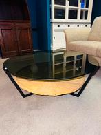 Retro vintage salontafel met lectuurmand, Ophalen