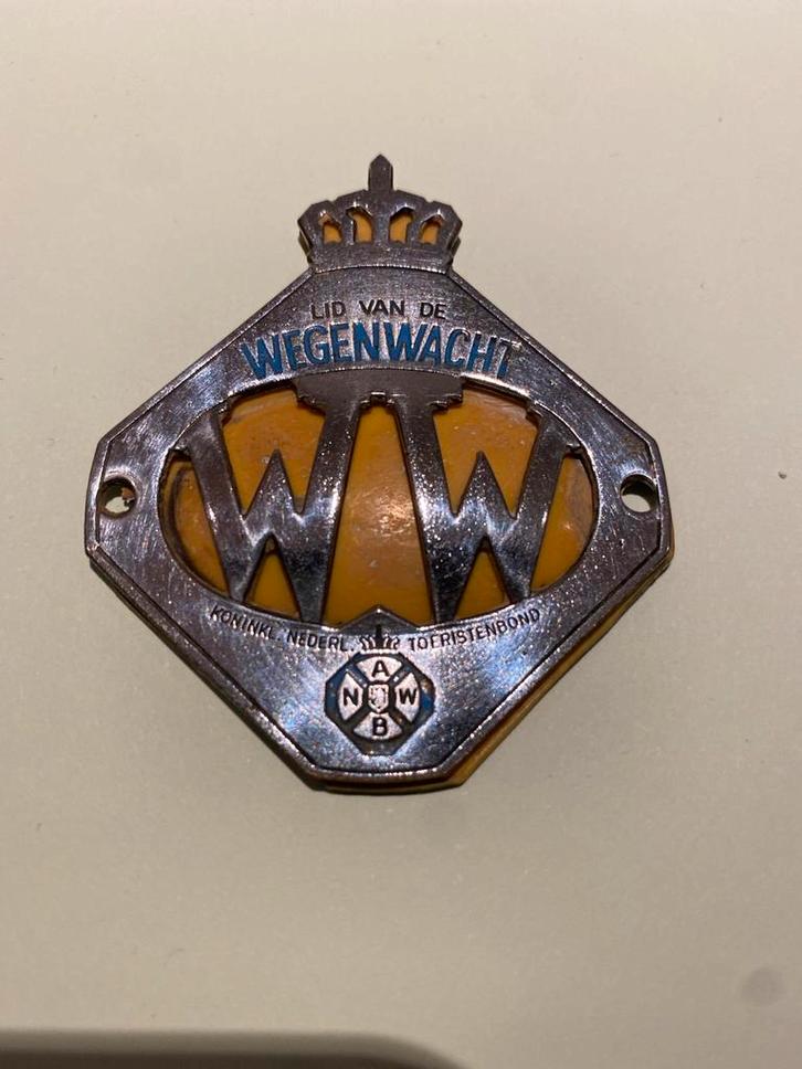 Vintage ANWB Embleem klein Jaren 50 Motor, Verzamelen, Automerken, Motoren en Formule 1, Gebruikt, Ophalen of Verzenden