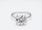 18 karaat witgouden ring met 5.01ct diamant, Sieraden, Tassen en Uiterlijk, Ringen, Wit, Nieuw, Ophalen of Verzenden, 17 tot 18
