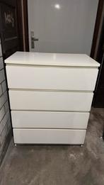 Witte Malm ladekast IKEA (80x78 cm), Huis en Inrichting, Kasten | Ladekasten, Ophalen, Kunststof, 50 tot 100 cm, Zo goed als nieuw