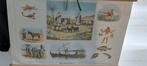 Oude schoolplaat school-plaat zee, bron en water, Antiek en Kunst, Antiek | Schoolplaten, Ophalen of Verzenden, Geschiedenis