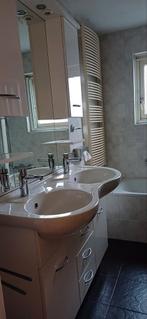 Badkamermeubel met wastafel en spiegel, Huis en Inrichting, Gebruikt, 100 tot 150 cm, Ophalen of Verzenden, Minder dan 100 cm