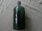 Antieke groen glazen fles Naarden, luchtbellen, Antiek en Kunst, Ophalen of Verzenden