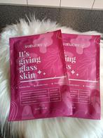 2x Glass skin masks - WellNature Korean skin care, Ophalen of Verzenden, Nieuw, Gehele gezicht, Verzorging