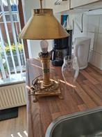 vintage oude lamp te koop, Huis en Inrichting, Lampen | Tafellampen, Ophalen of Verzenden, Zo goed als nieuw, Glas, Minder dan 50 cm