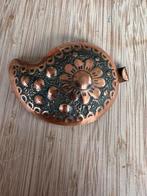 Bronze gehamerde gesp, handwerk, Ophalen of Verzenden, Zo goed als nieuw, Bruin, Overige materialen