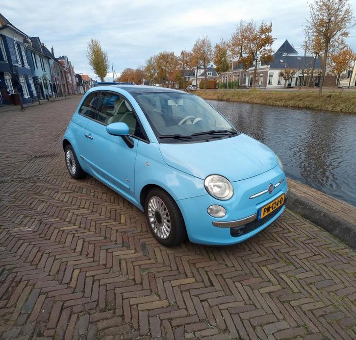 Fiat 500 0.9 Twinair 2011 Blauw, Auto's, Fiat, Particulier, ABS, Airbags, Airconditioning, Centrale vergrendeling, Elektrische buitenspiegels